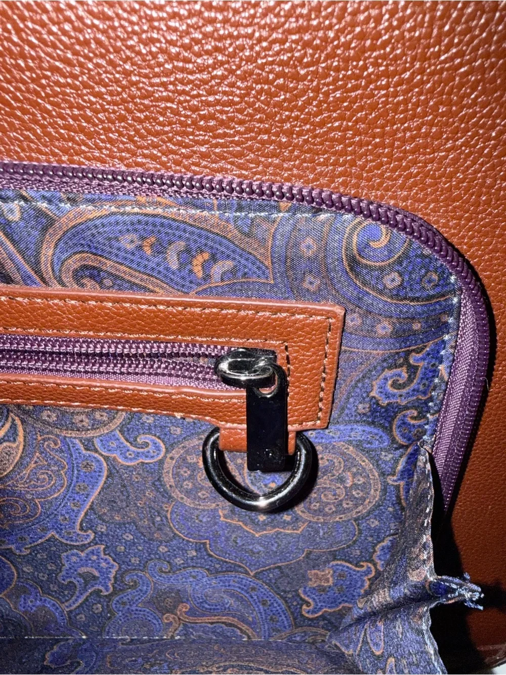 Robert Graham Brown Leather Messenger Bag,  Very Good Condition.
